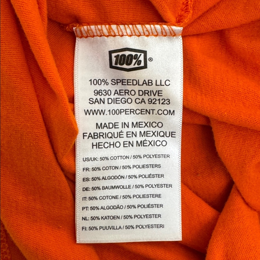 100PERCENT Men’s Speed Lab Tee - Picture 6 of 6
